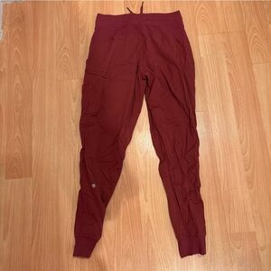 Lululemon Dance Studio Burgundy Jogger Pants